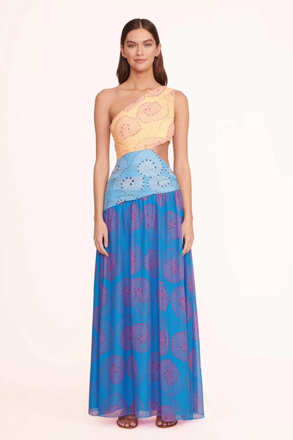 CLOTHING STAUD -ASHLYN DRESS - MULTI WHIRLPOOL