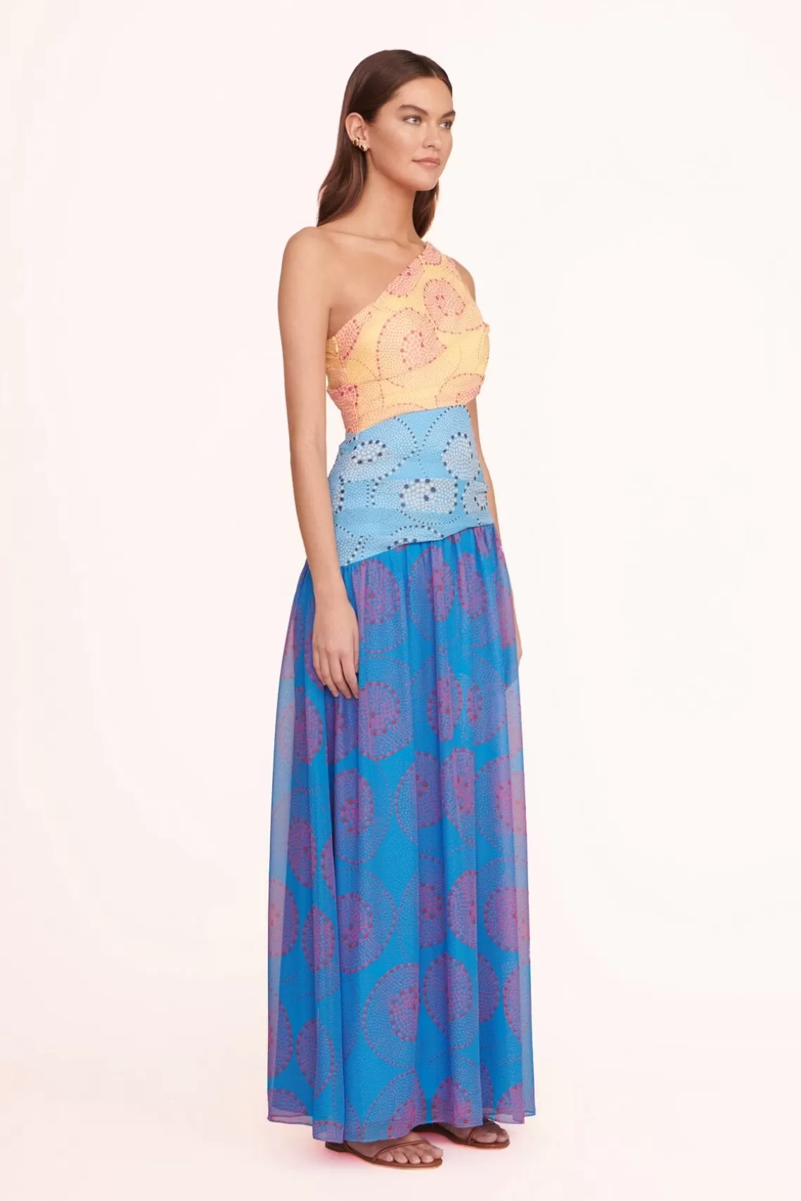 CLOTHING STAUD -ASHLYN DRESS - MULTI WHIRLPOOL