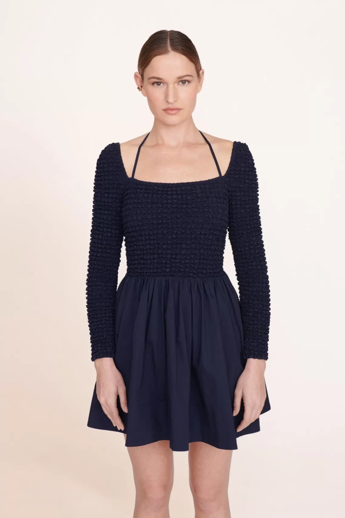 CLOTHING STAUD -CASSIDY DRESS - NAVY