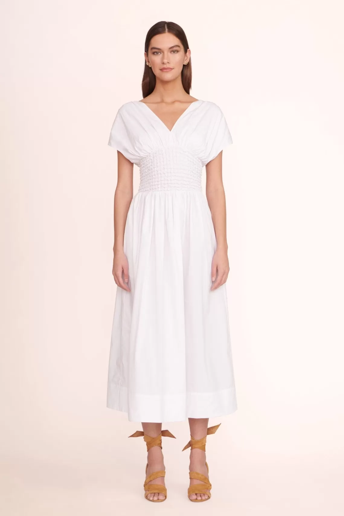 CLOTHING STAUD -JACKSON DRESS - WHITE