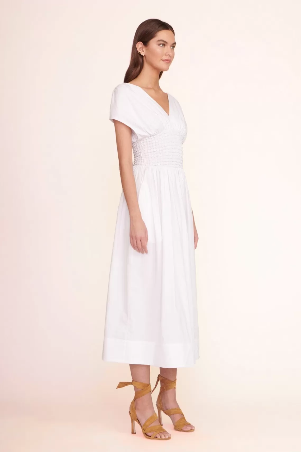 CLOTHING STAUD -JACKSON DRESS - WHITE