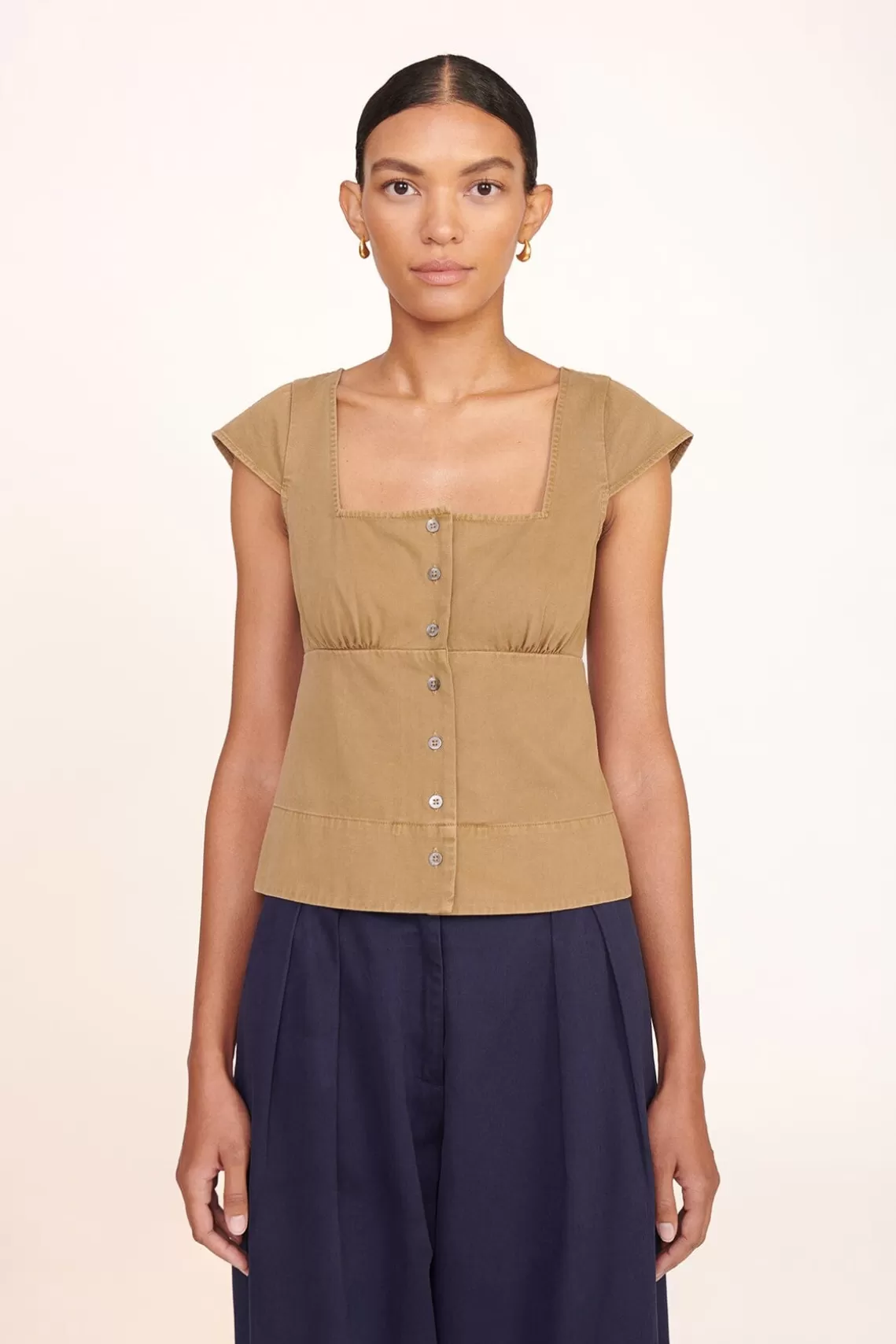 CLOTHING STAUD -JULIA TOP - ROSEMARY