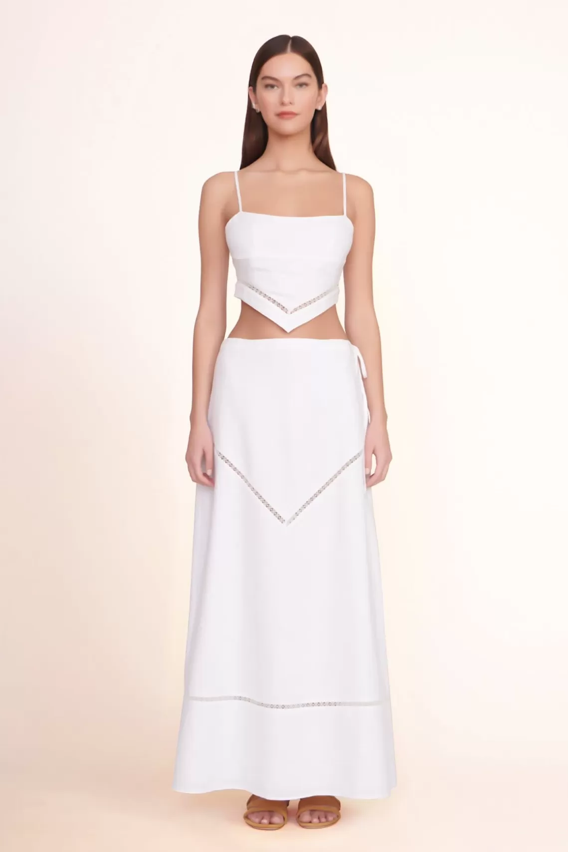 CLOTHING STAUD -KATHLEEN SKIRT - WHITE