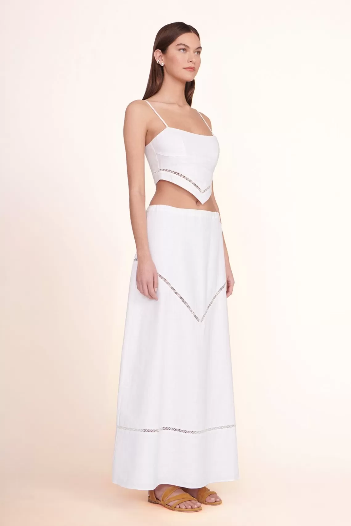 CLOTHING STAUD -KATHLEEN SKIRT - WHITE