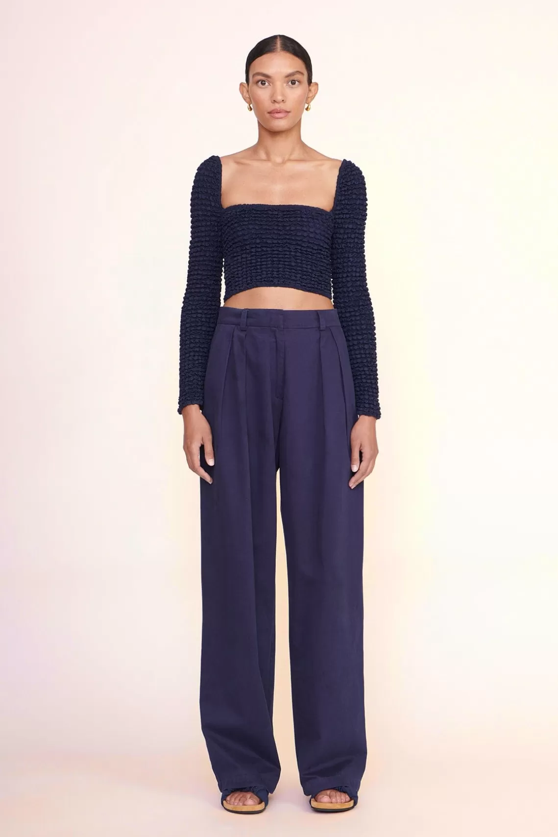 CLOTHING STAUD -LUISA PANT - NAVY