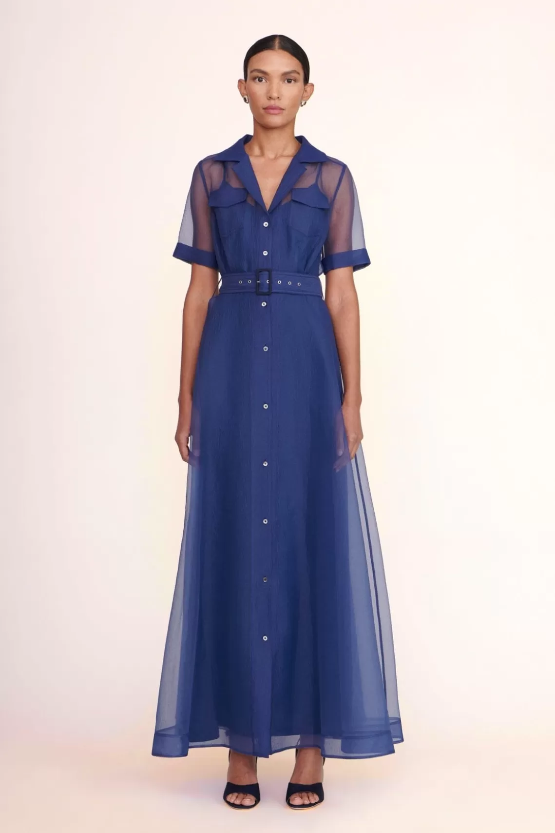 CLOTHING STAUD -MILLIE DRESS ORGANZA - NAVY