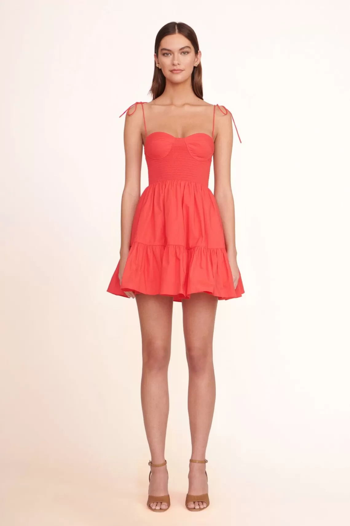 CLOTHING STAUD -MINI LANDRY DRESS - HIBISCUS