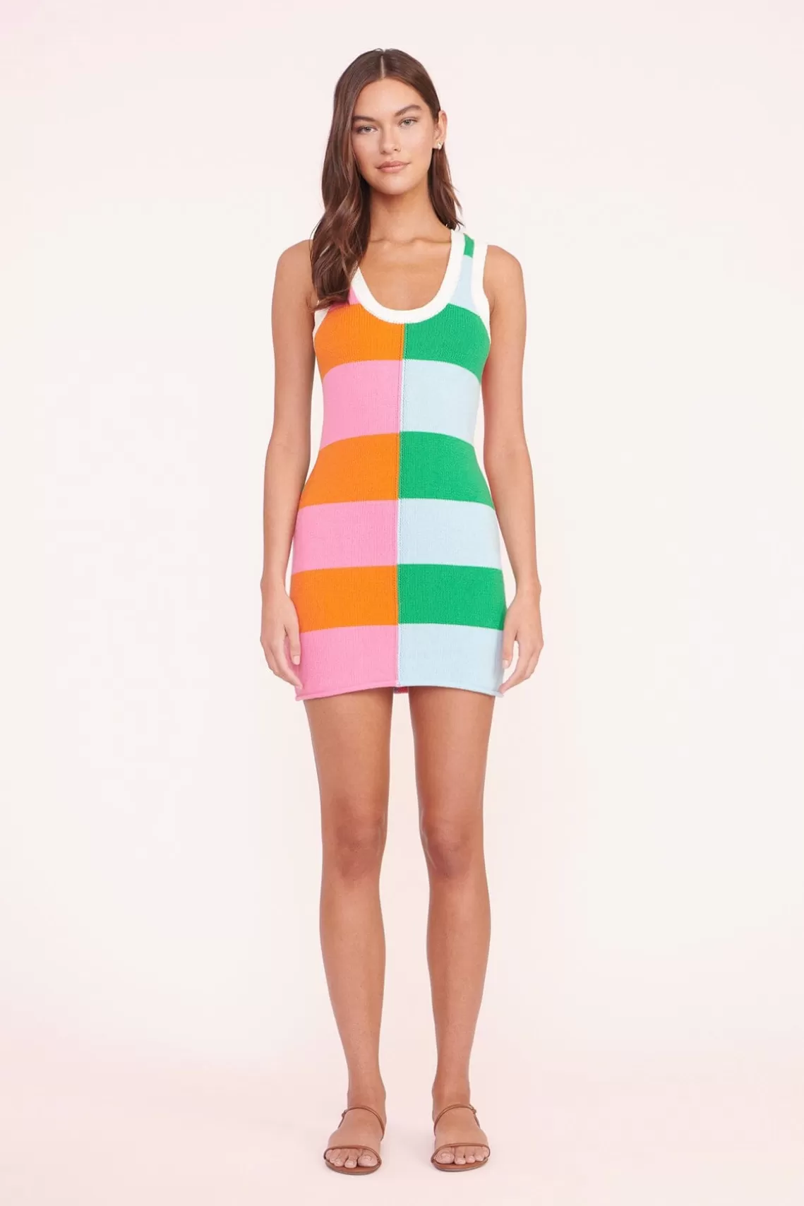 CLOTHING STAUD -MINI SEASHORE DRESS - MULTI RUGBY STRIPE