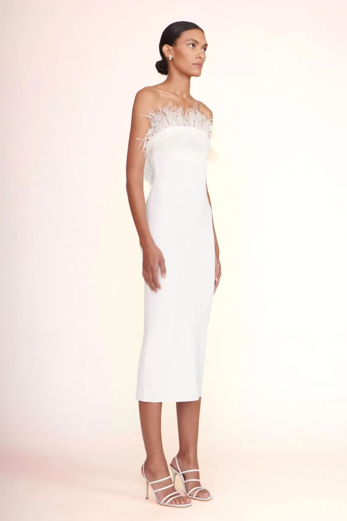 CLOTHING STAUD -NELLIE DRESS - WHITE