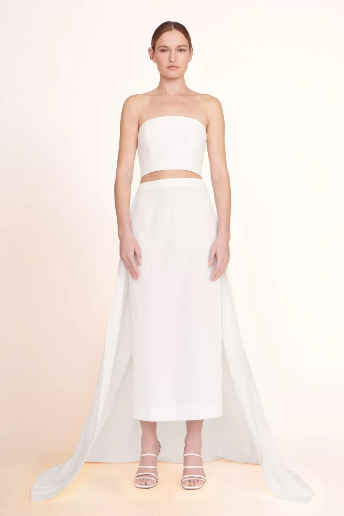 CLOTHING STAUD -PRUNELLA SKIRT - WHITE