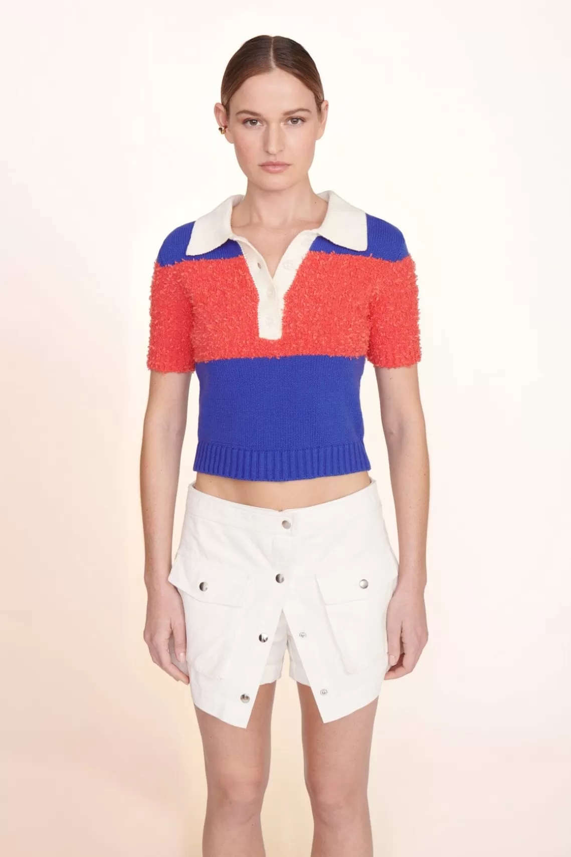 CLOTHING STAUD -SPENCER TOP - HIBISCUS ATLANTIC RUGBY STRIPE