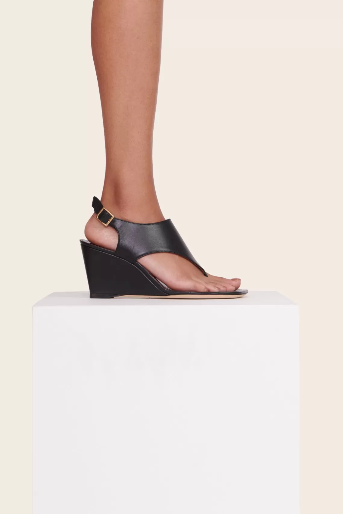 SHOES STAUD - ALEX WEDGE BLACK