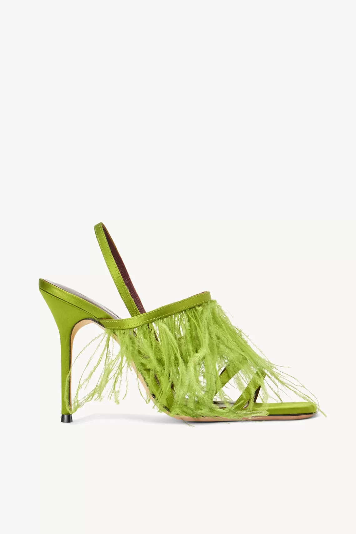 SHOES STAUD - ANISE FEATHER HEEL ACID GREEN