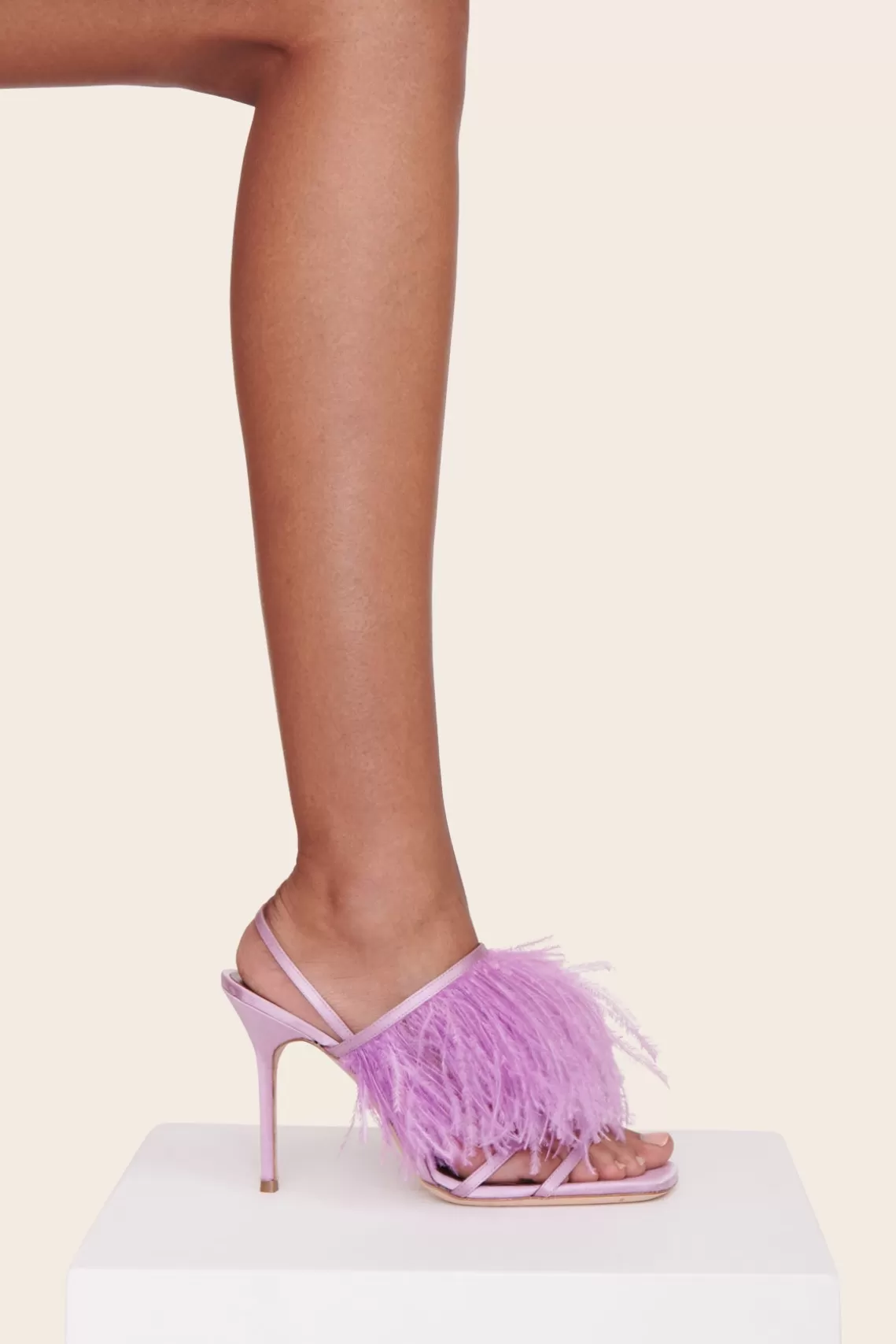 SHOES STAUD - ANISE FEATHER HEEL LILAC