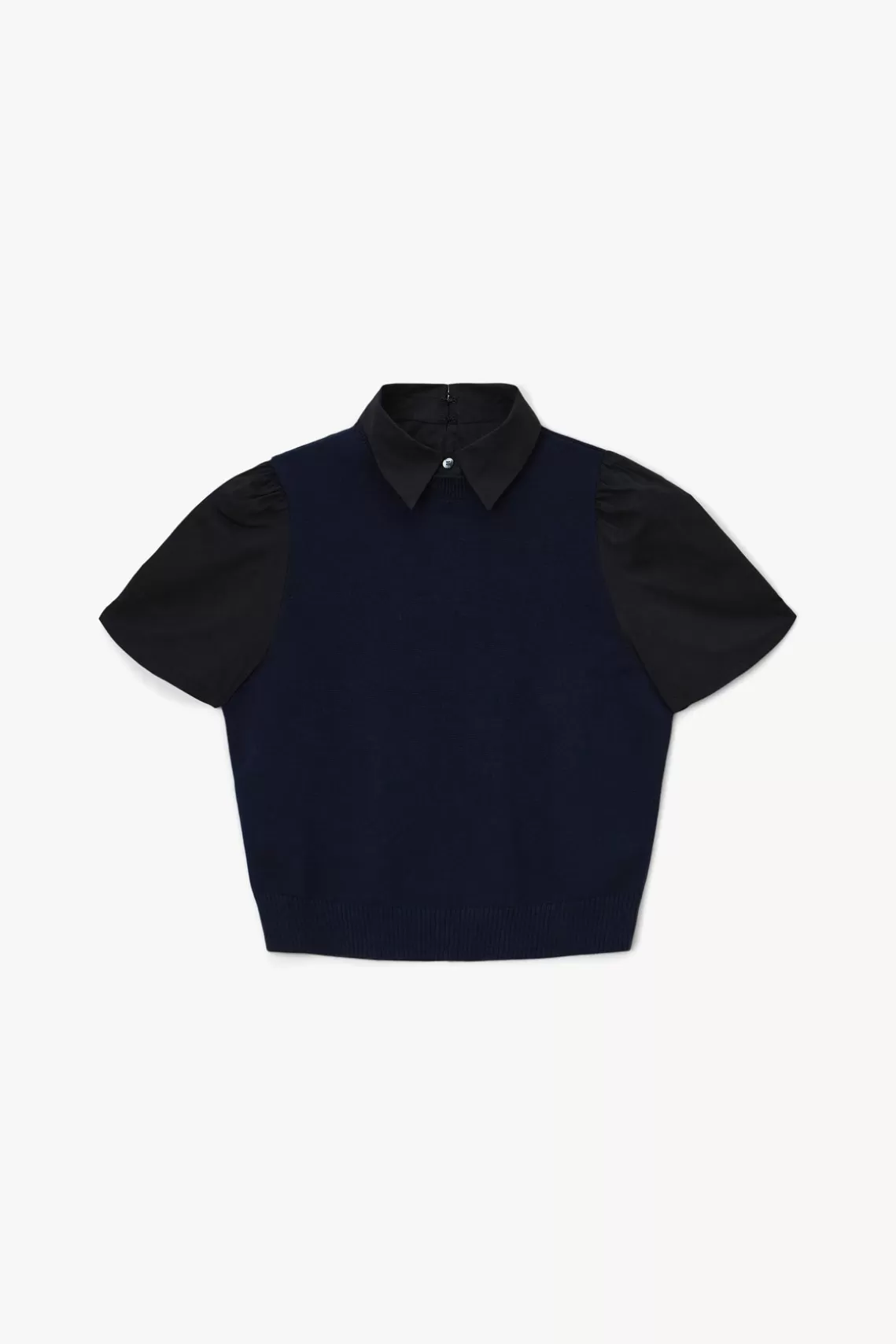 CLOTHING STAUD - ARYA TOP NAVY BLACK