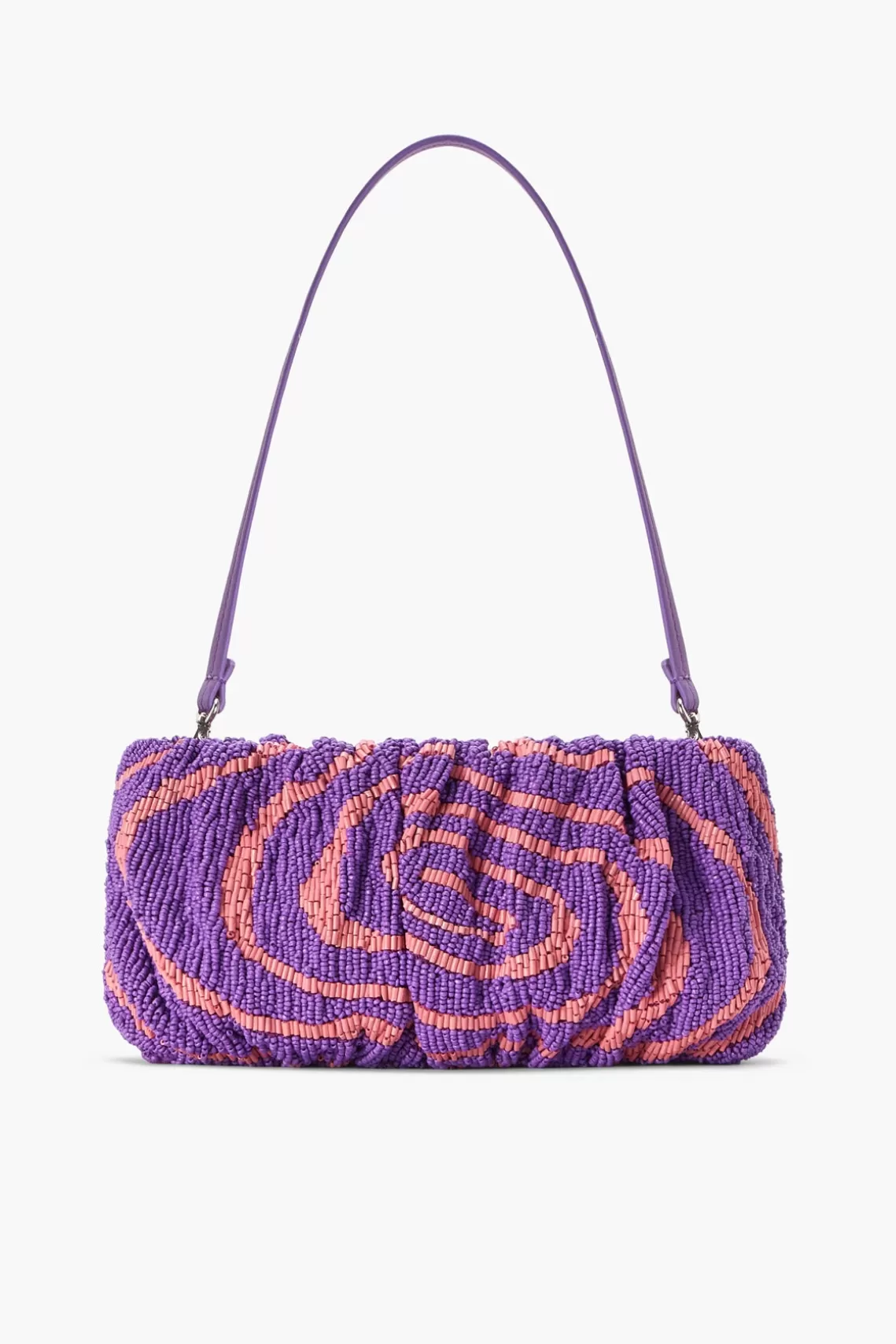 HANDBAGS STAUD - BEADED BEAN BAG AMETHYST ACID SWIRL