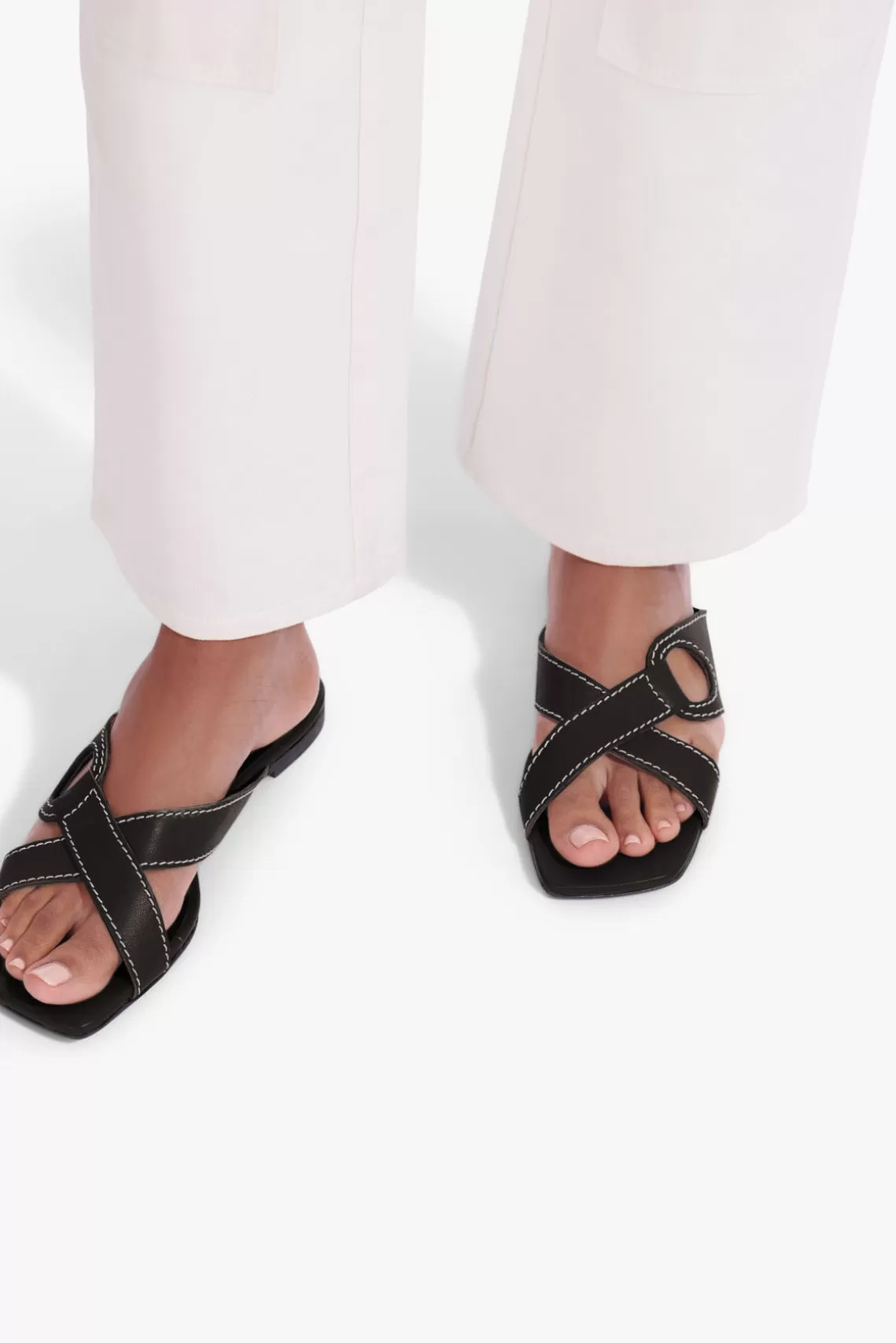 SHOES STAUD - CAMILLE SANDAL BLACK