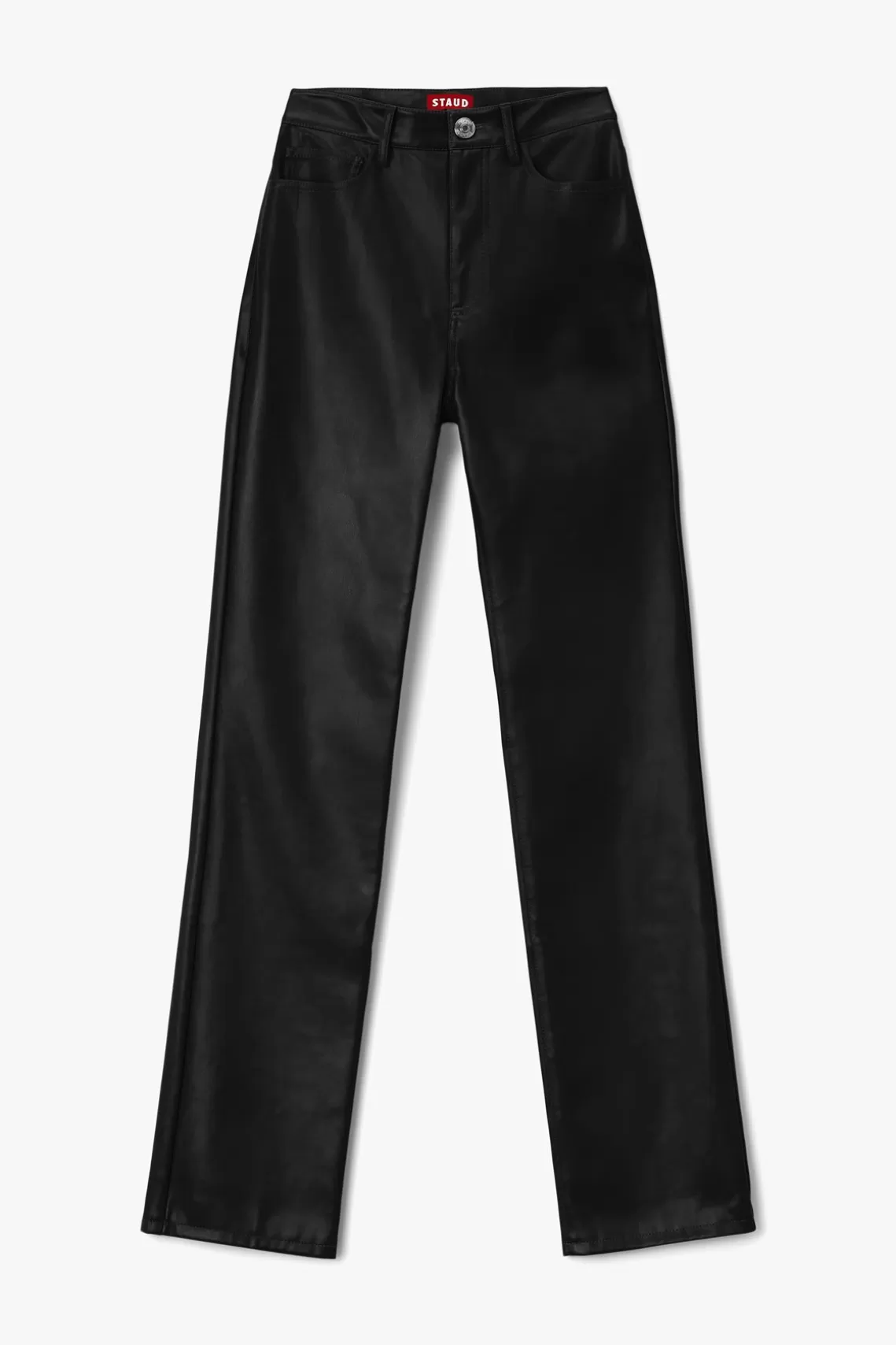 CLOTHING STAUD - CHISEL PANT BLACK VEGAN LEATHER