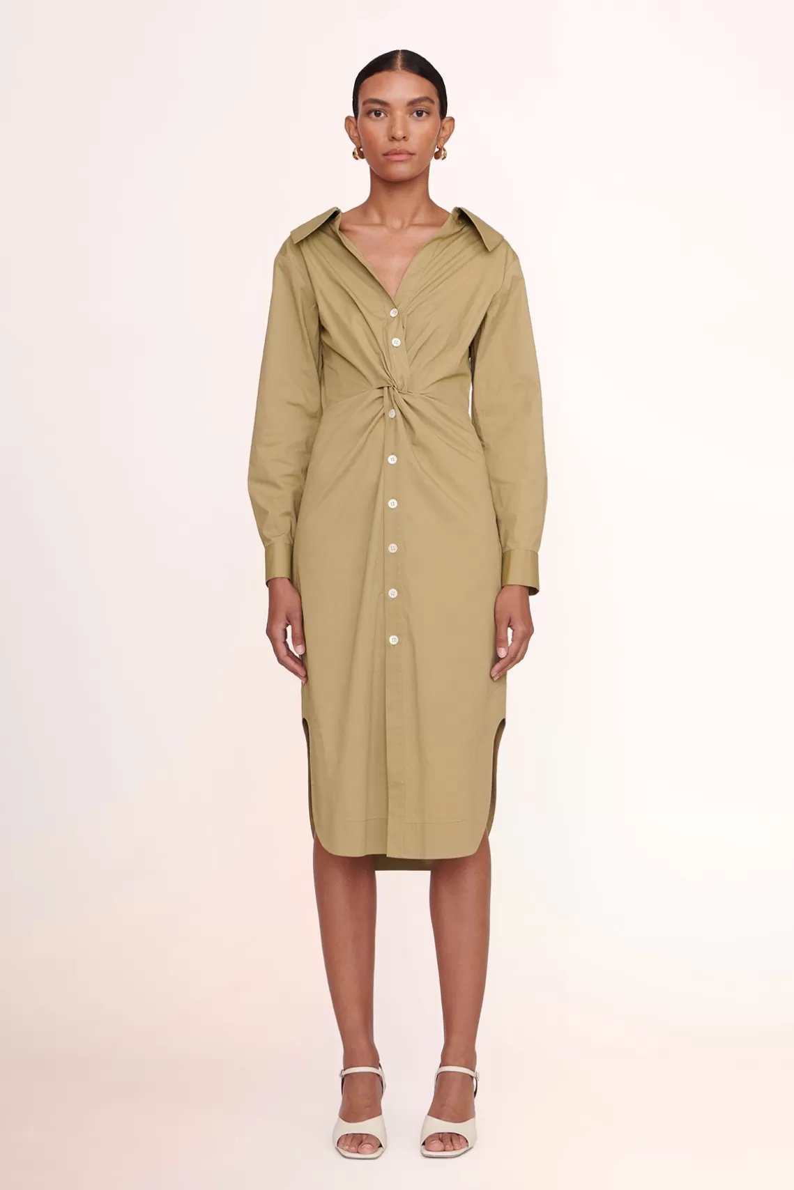 CLOTHING STAUD - CLEA DRESS KHAKI