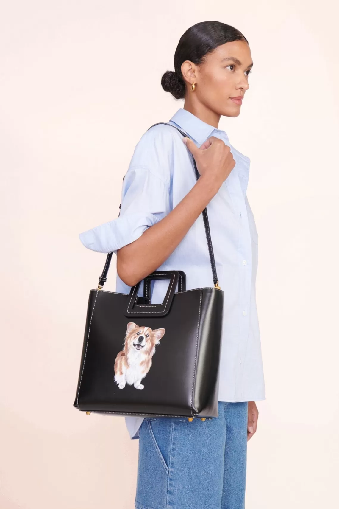 PET STAUD Pet Ready To Wear- CUSTOM CLASSIC OVERSIZED SHIRT OXFORD BLUE