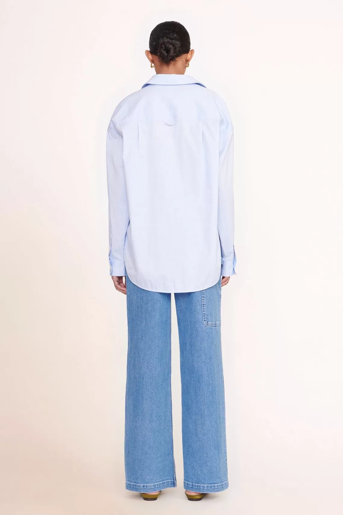 PET STAUD Pet Ready To Wear- CUSTOM CLASSIC OVERSIZED SHIRT OXFORD BLUE