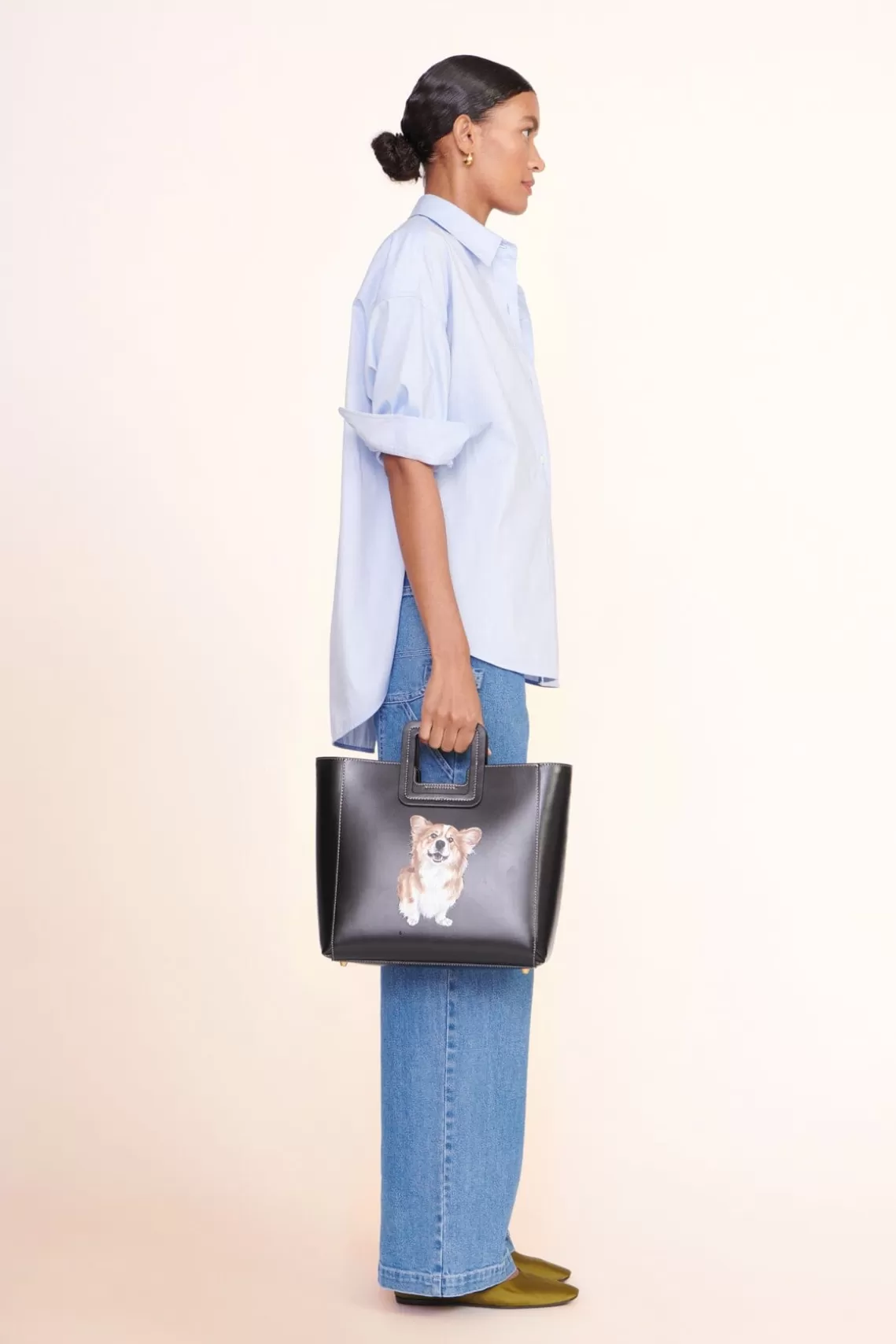 PET STAUD Pet Ready To Wear- CUSTOM CLASSIC OVERSIZED SHIRT OXFORD BLUE