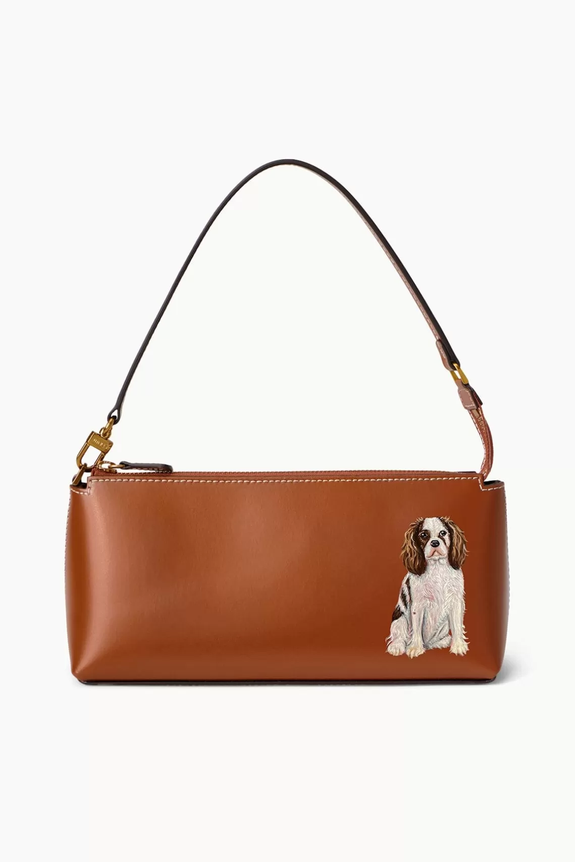 PET STAUD Pet Handbags- CUSTOM KAIA SHOULDER BAG TAN