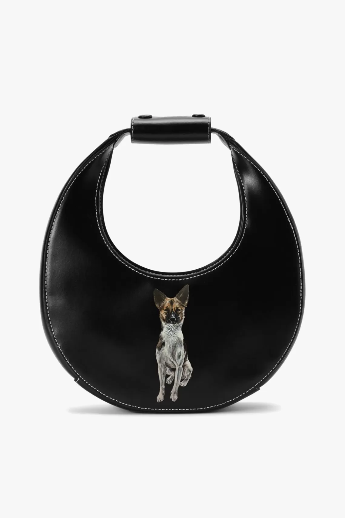 PET STAUD Pet Handbags- CUSTOM MINI MOON BAG BLACK