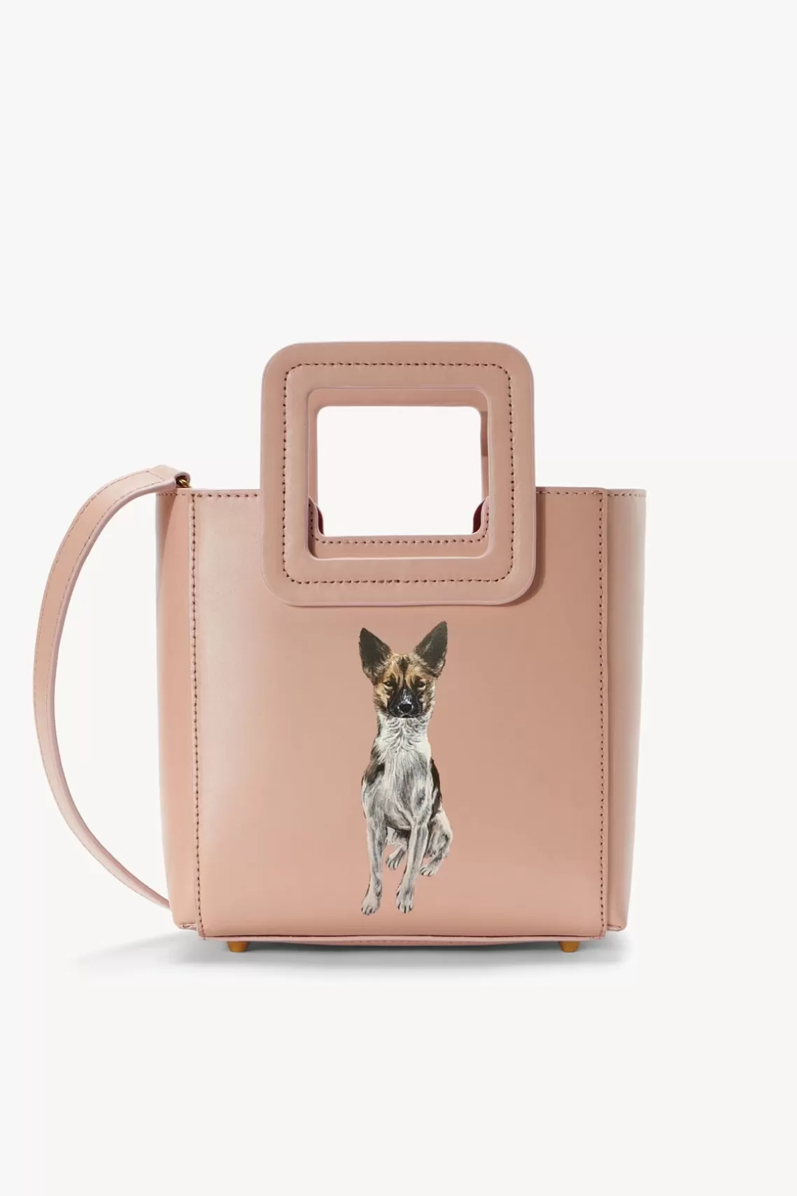 PET STAUD Pet Handbags- CUSTOM MINI SHIRLEY LEATHER BAG BLUSH