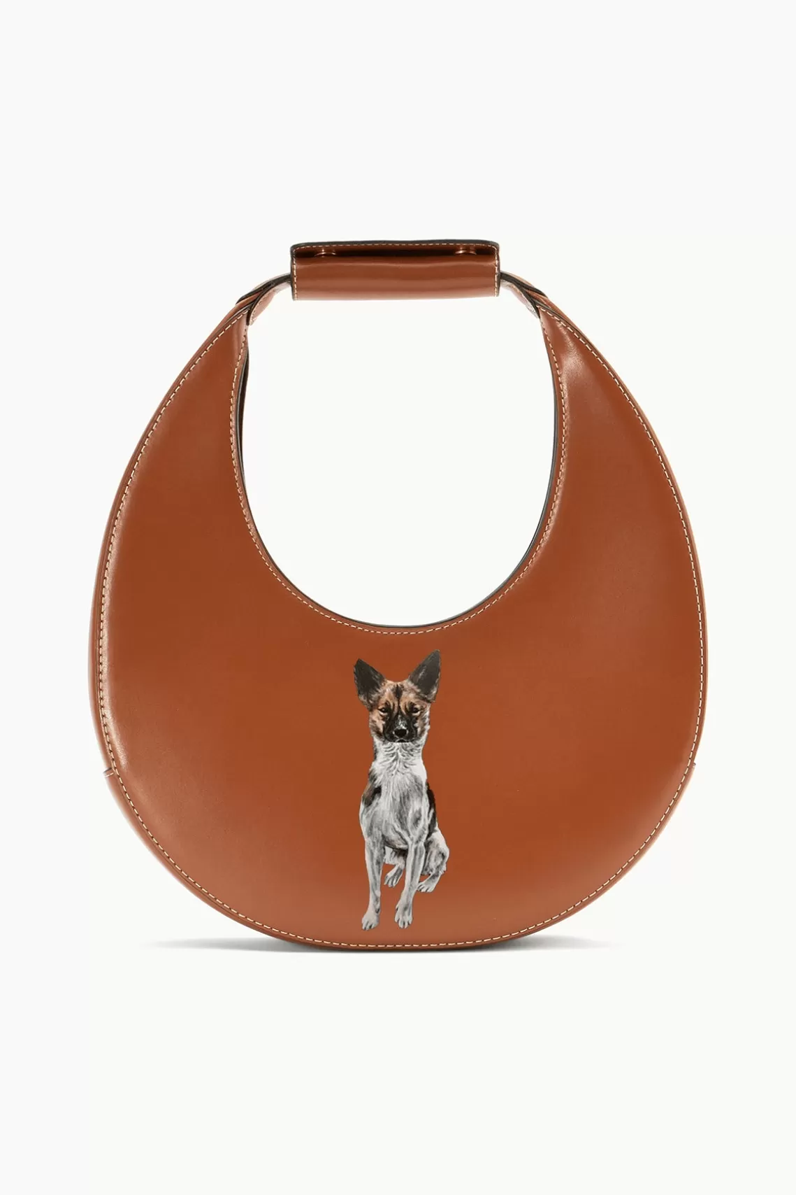 PET STAUD Pet Handbags- CUSTOM MOON BAG TAN