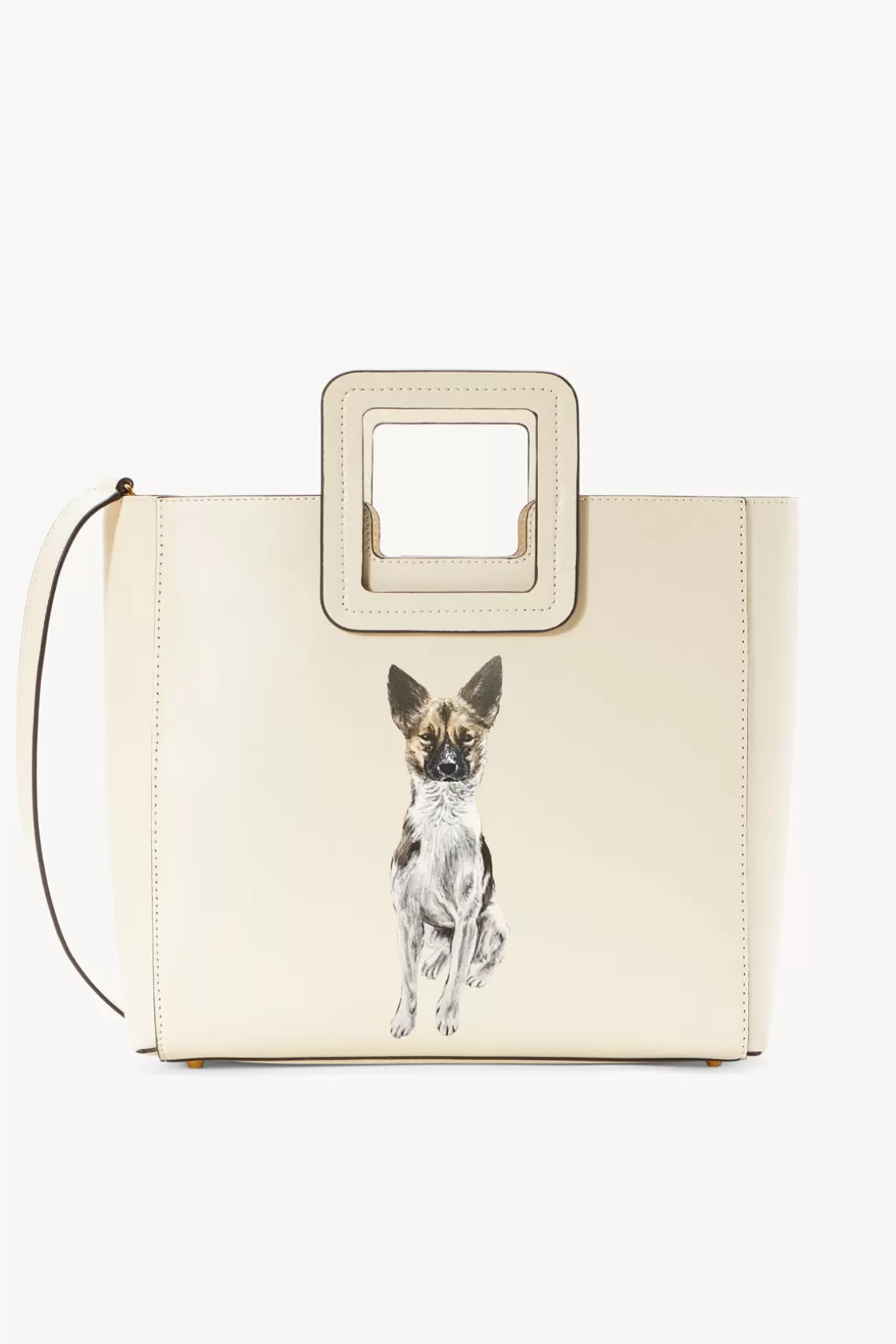 PET STAUD Pet Handbags- CUSTOM SHIRLEY LEATHER BAG CREAM