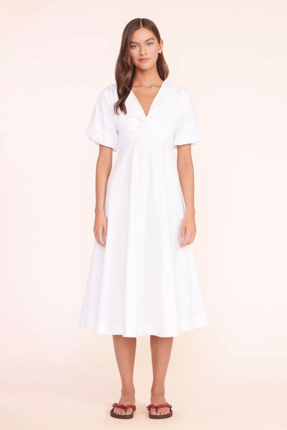 CLOTHING STAUD - FINLEY DRESS WHITE