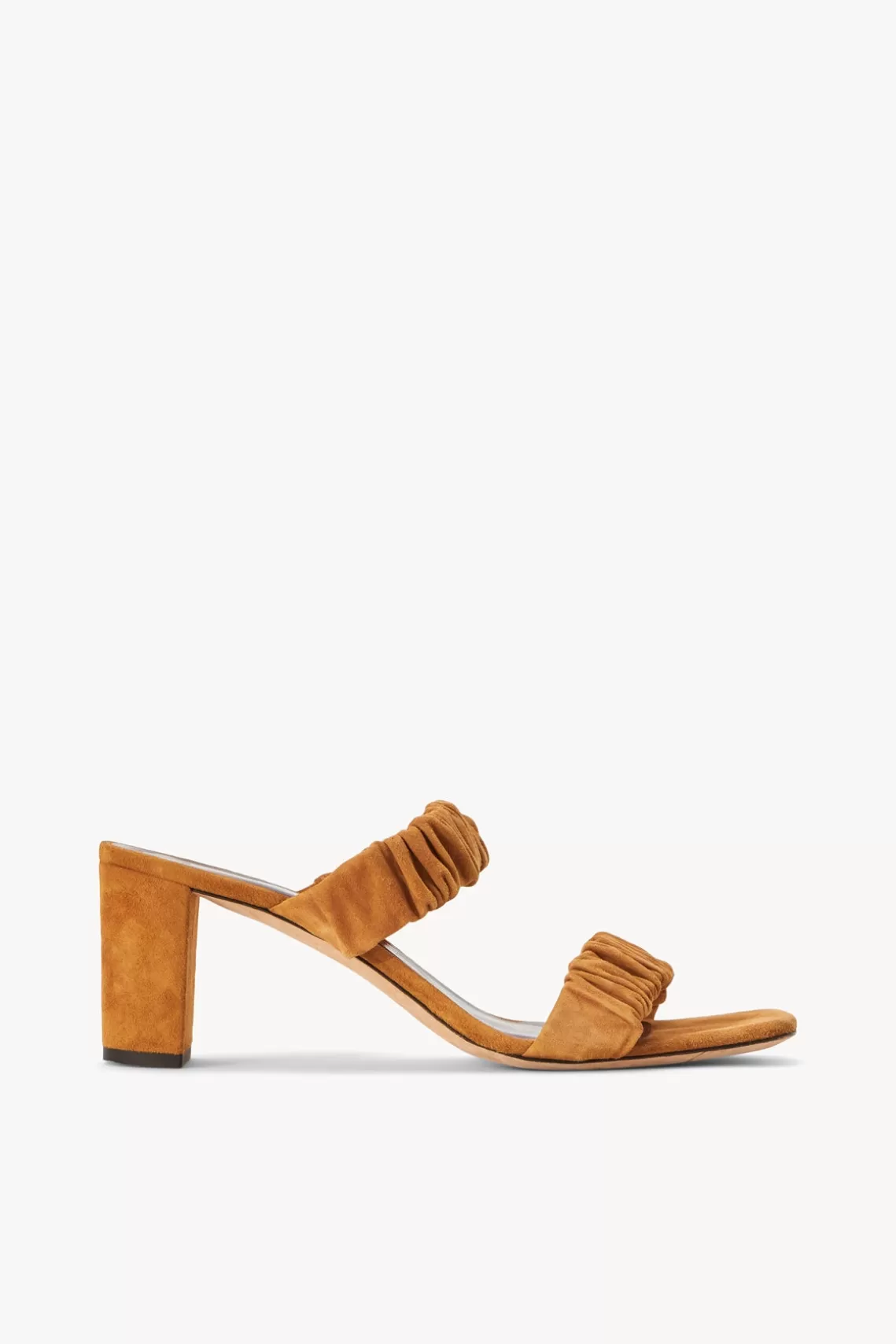 SHOES STAUD - FRANKIE RUCHED SANDAL CASHEW SUEDE