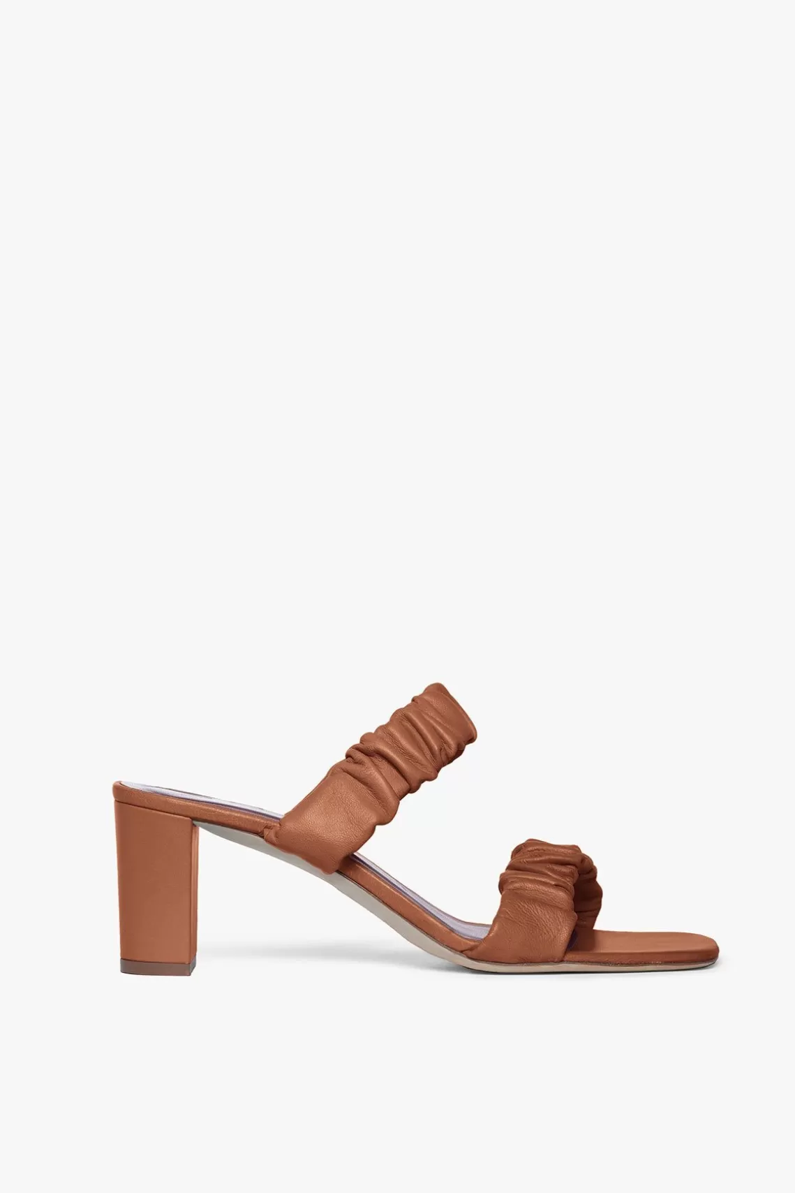 SHOES STAUD - FRANKIE RUCHED SANDAL TAN