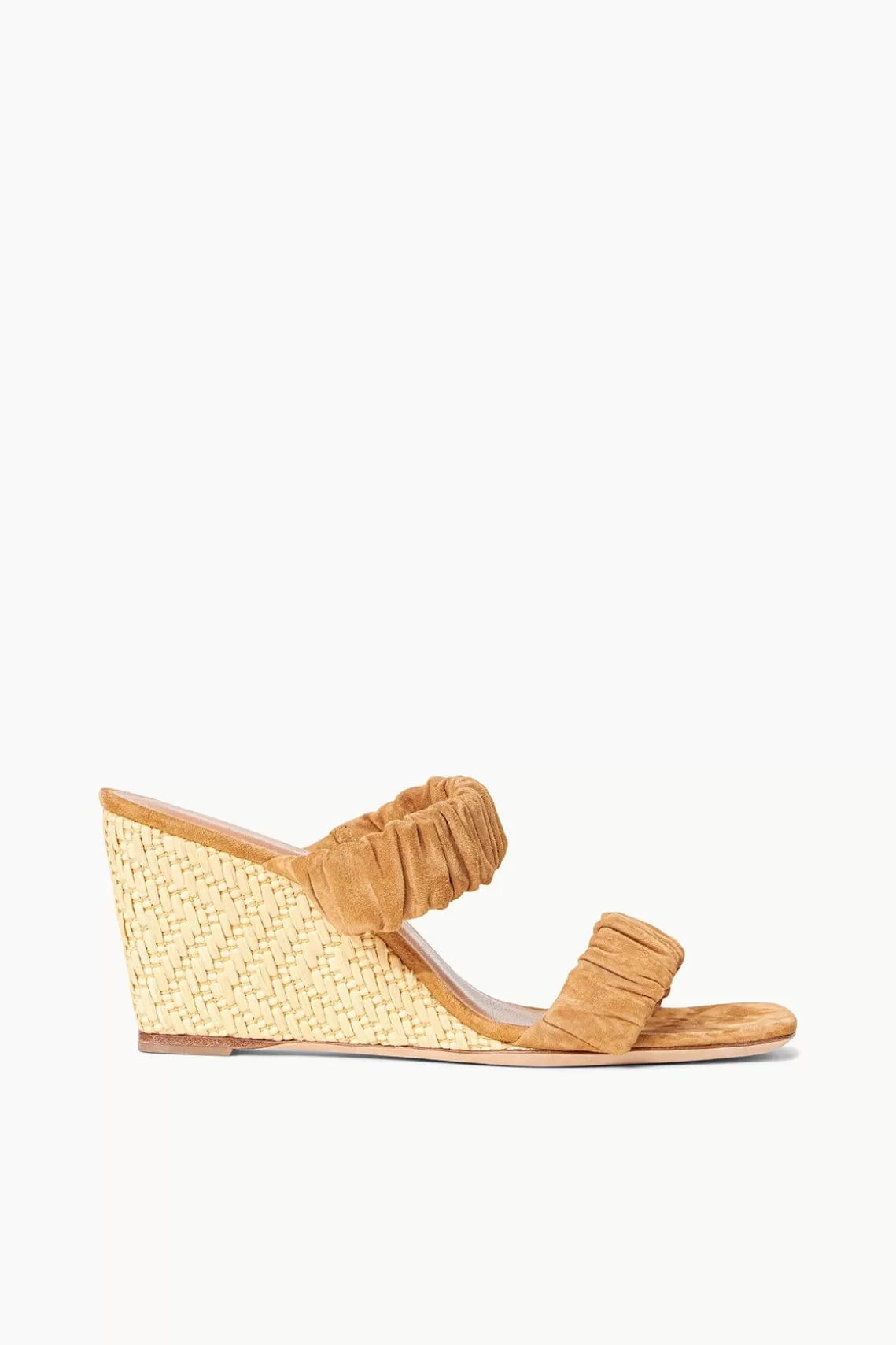 SHOES STAUD - FRANKIE WEDGE CASHEW SUEDE NATURAL RAFFIA CASHEW NATURAL