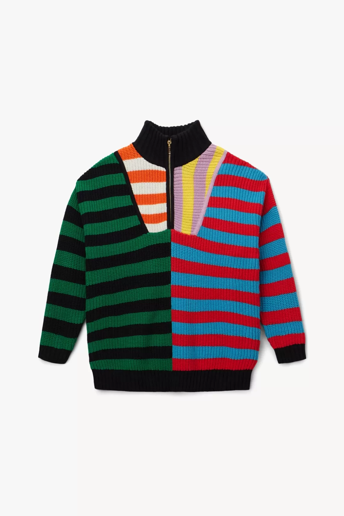 CLOTHING STAUD - HAMPTON SWEATER CABANA STRIPE MULTI