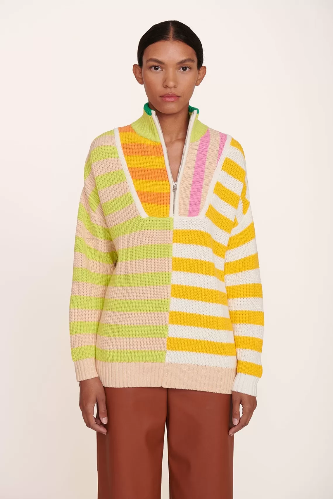 CLOTHING STAUD - HAMPTON SWEATER CAPRI STRIPE MULTI