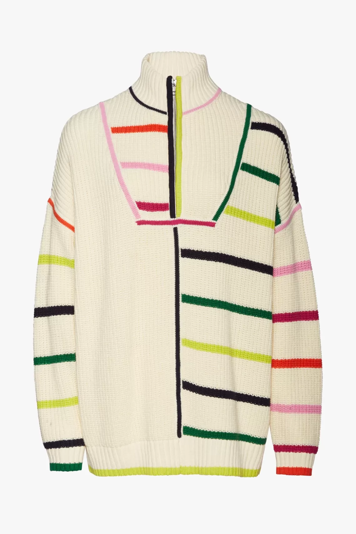 CLOTHING STAUD - HAMPTON SWEATER CREME RAINBOW MULTI