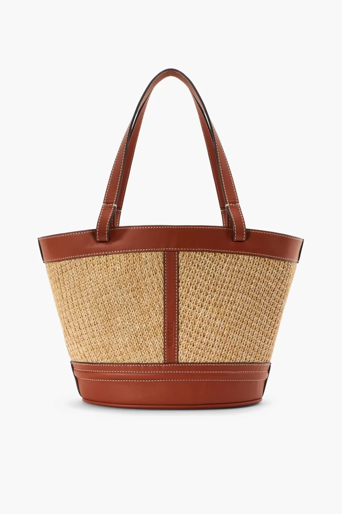 HANDBAGS STAUD - HENRI PETITE RAFFIA TOTE NATURAL TAN