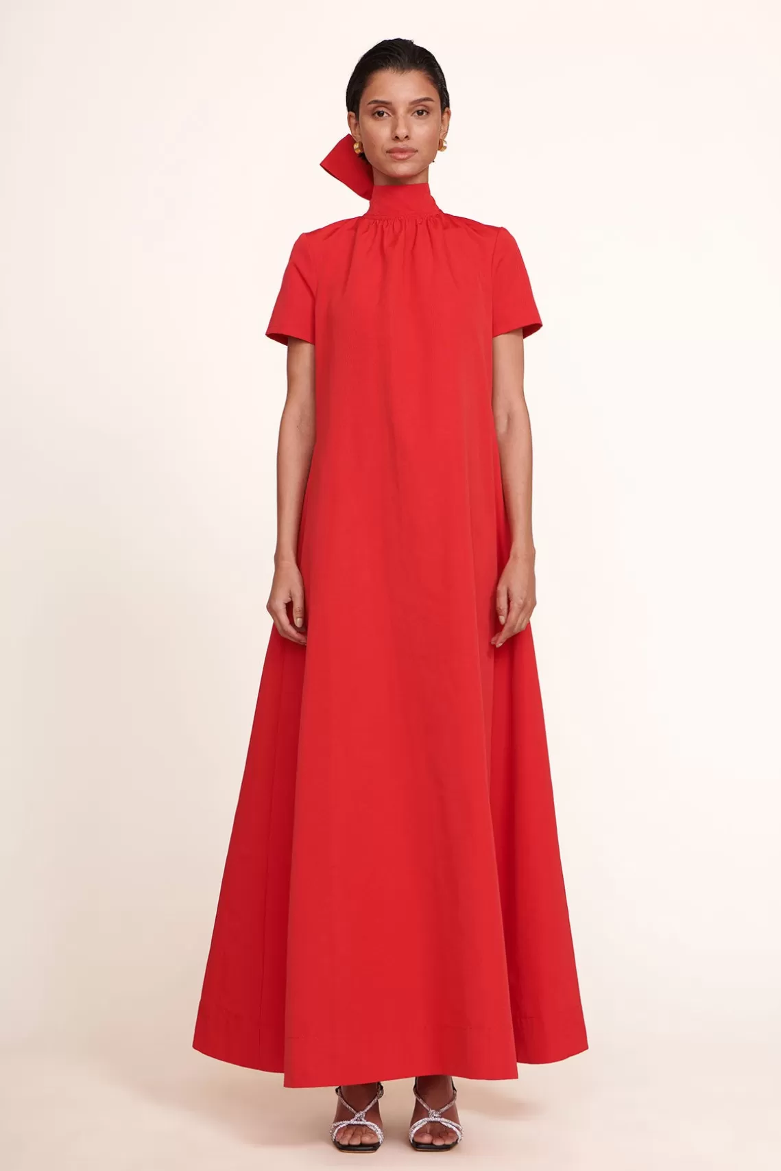 CLOTHING STAUD - ILANA DRESS POINSETTIA