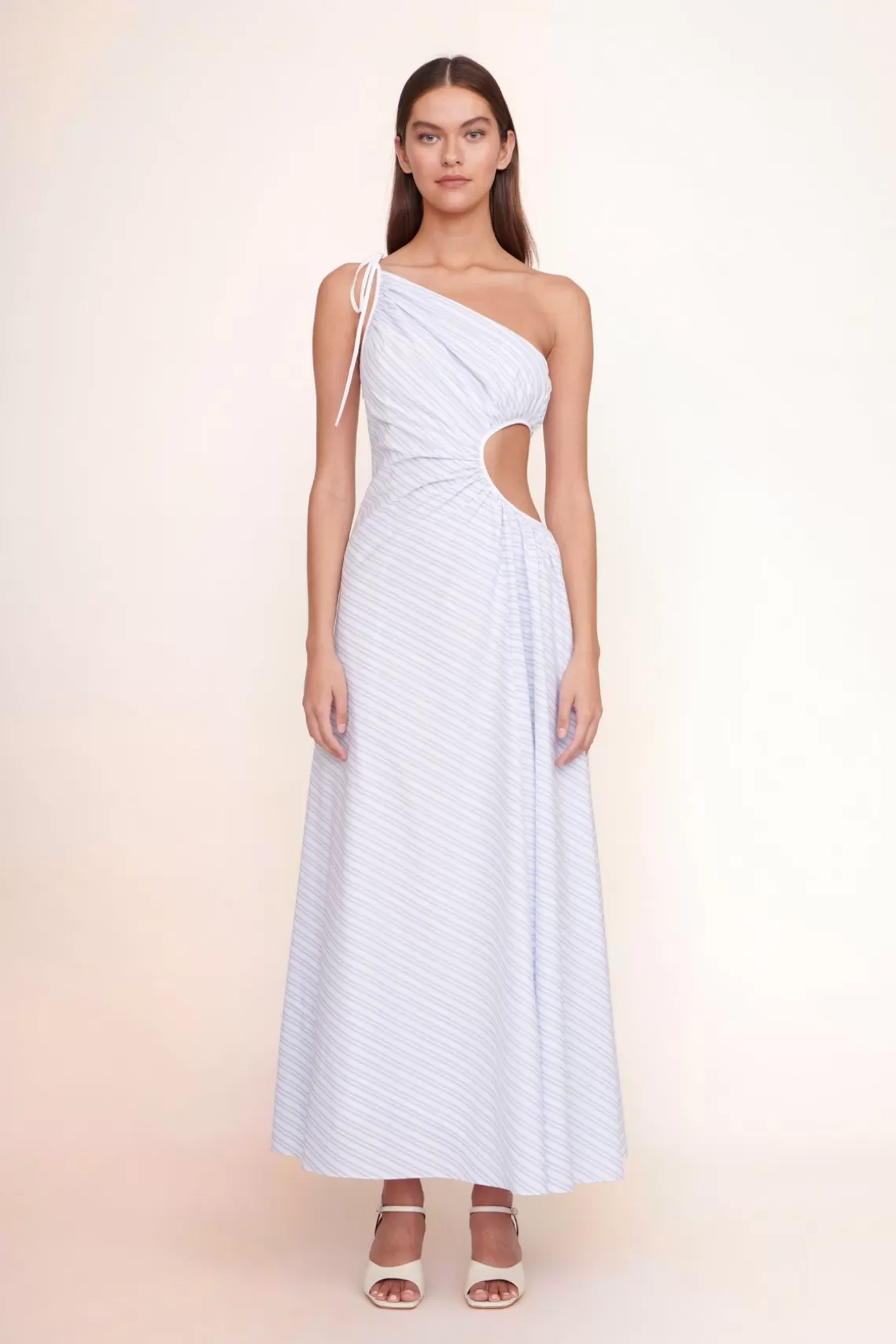 CLOTHING STAUD - JAYLA DRESS MIST STRIPE/WHITE MIST STRIPE/WHITE