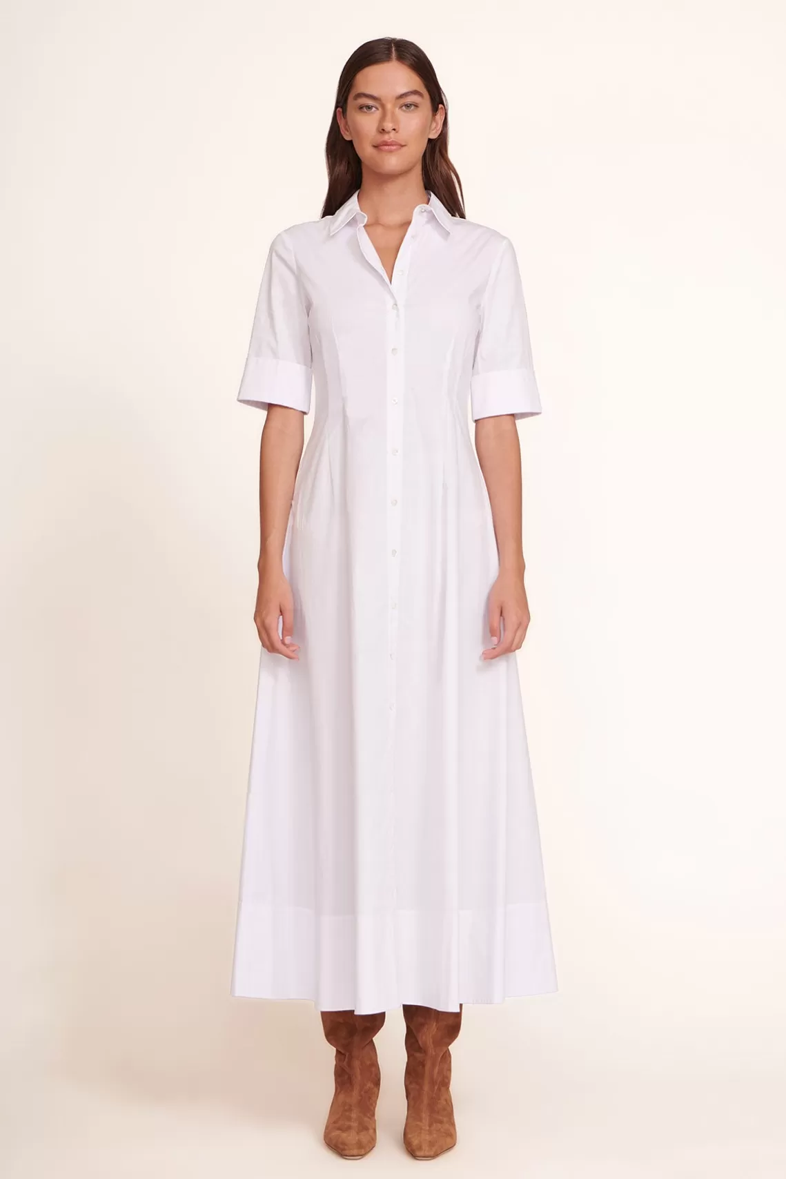 CLOTHING STAUD - JOAN MAXI DRESS WHITE