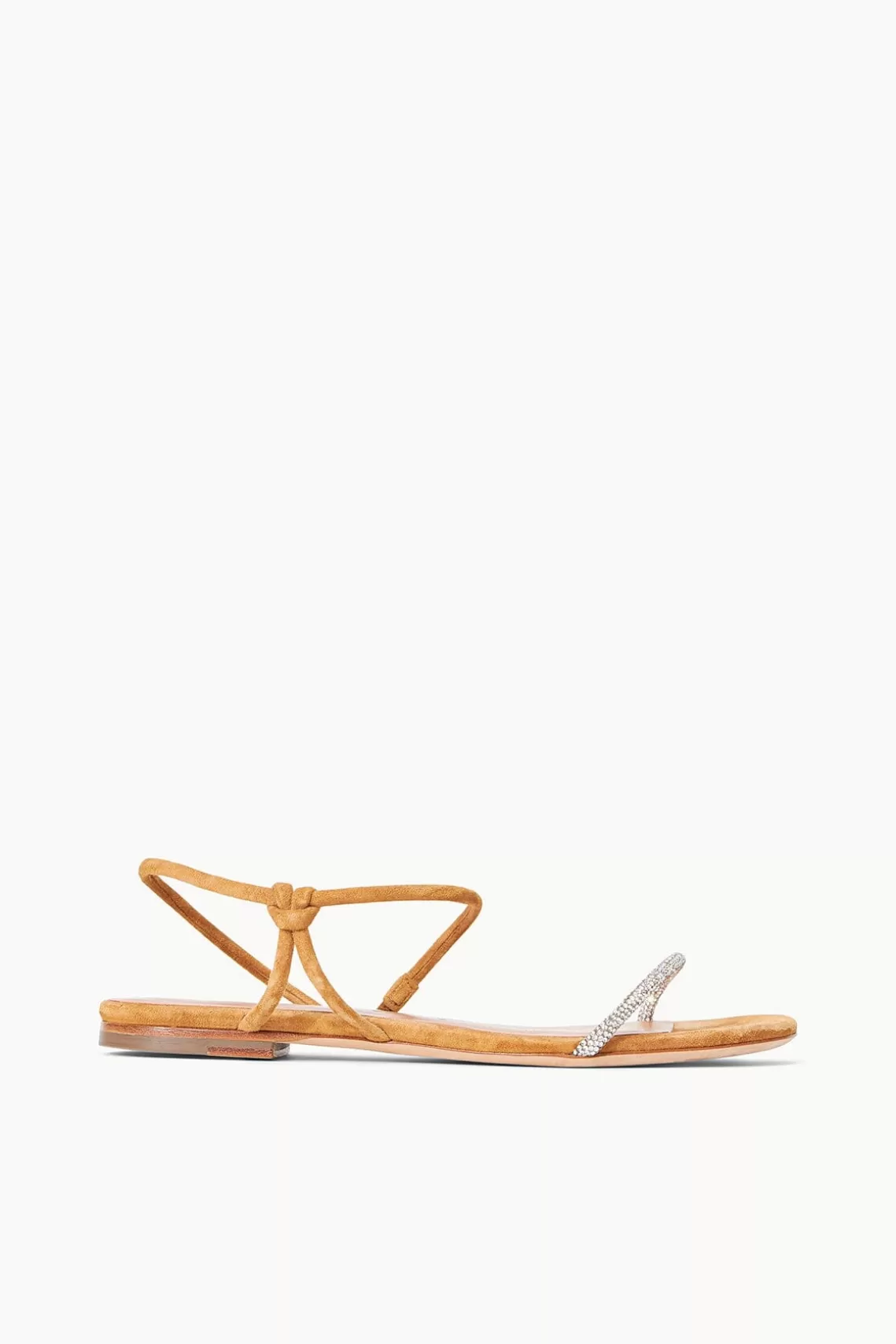 SHOES STAUD - LAUREL CRYSTAL SANDAL SUEDE RHINESTONE CASHEW