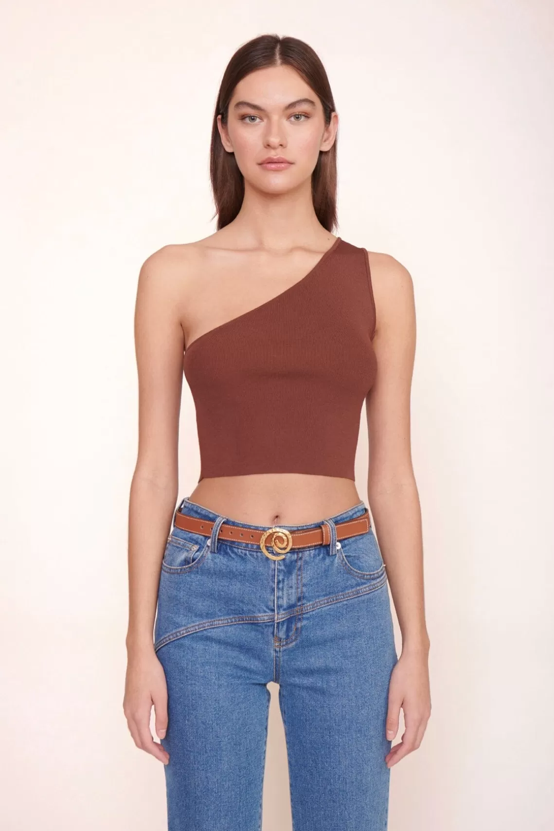 CLOTHING STAUD - LEXI TOP BARK