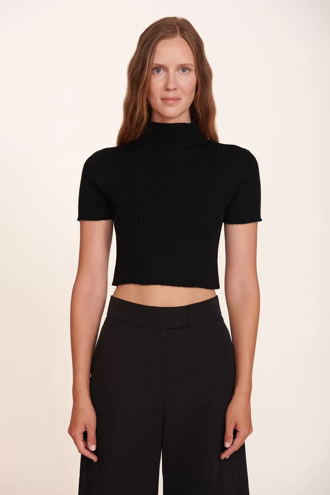 CLOTHING STAUD - LILOU TOP BLACK