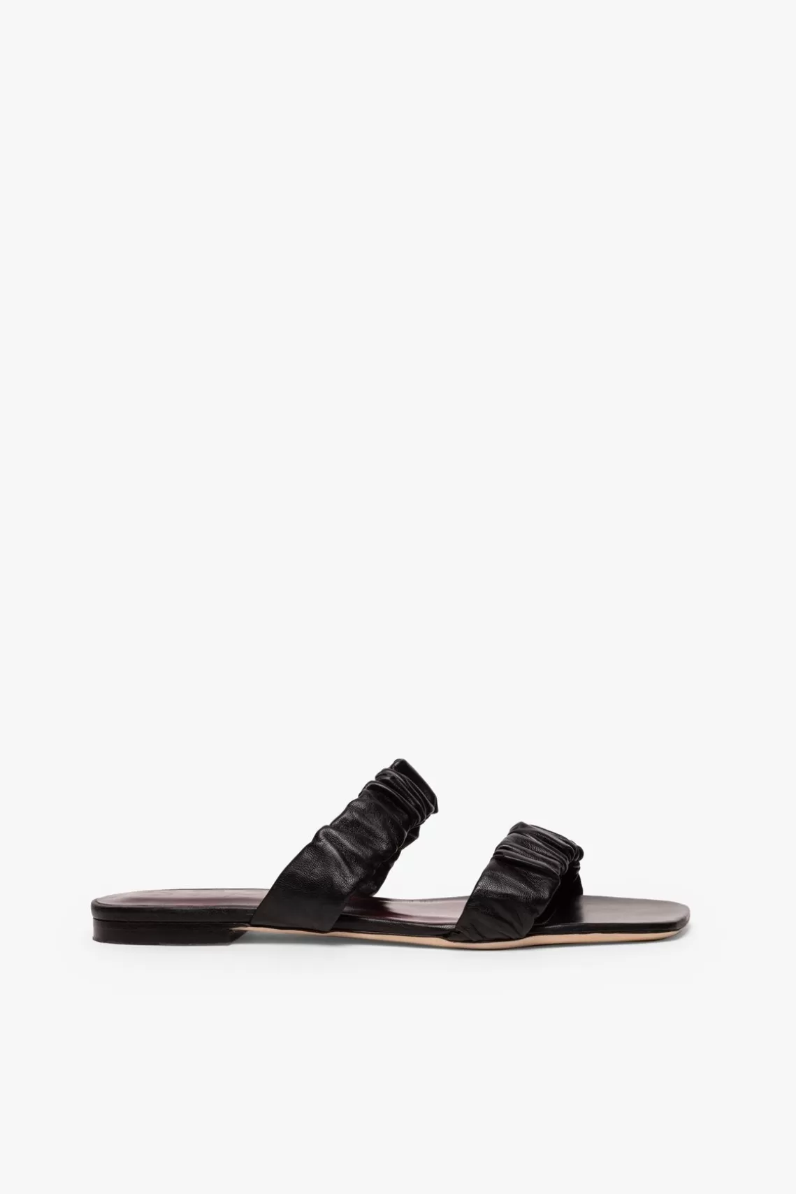 SHOES STAUD - MAYA RUCHED SANDAL BLACK