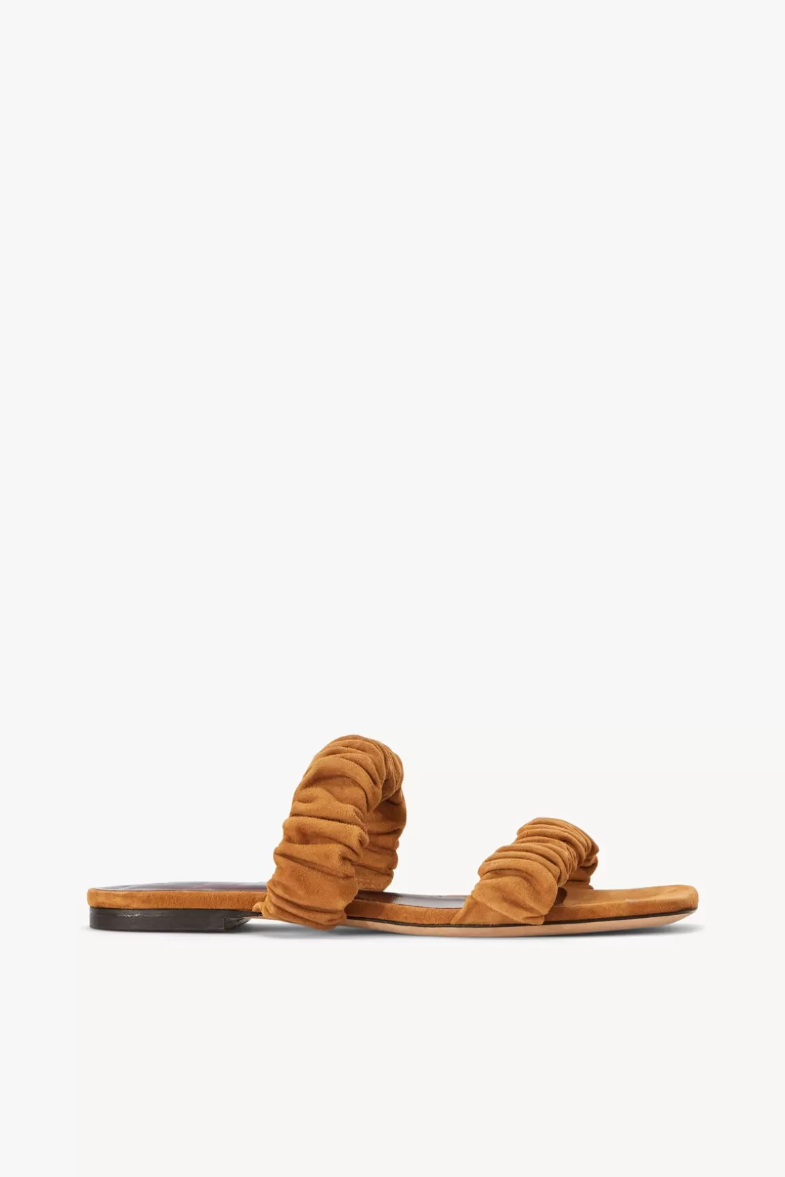 SHOES STAUD - MAYA RUCHED SANDAL CASHEW SUEDE