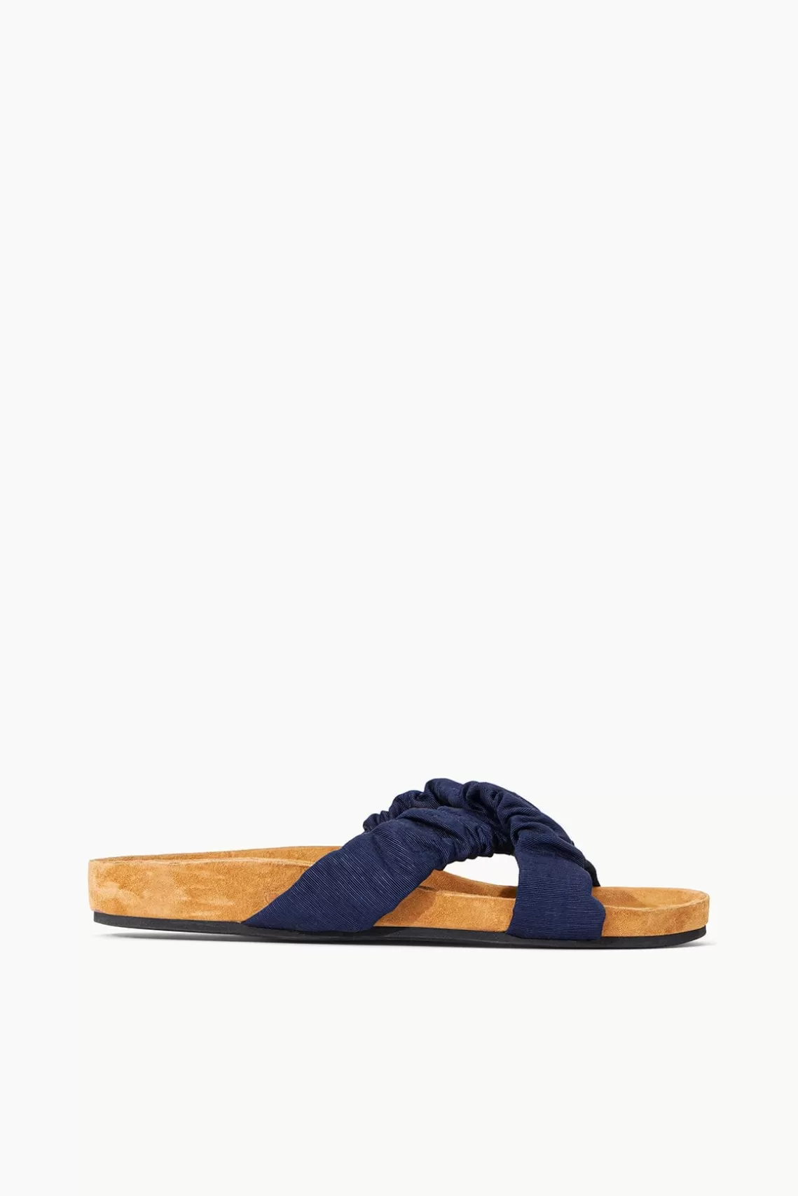 SHOES STAUD - MICHEL SLIDE NAVY GROSGRAIN CASHEW SUEDE NAVY CASHEW