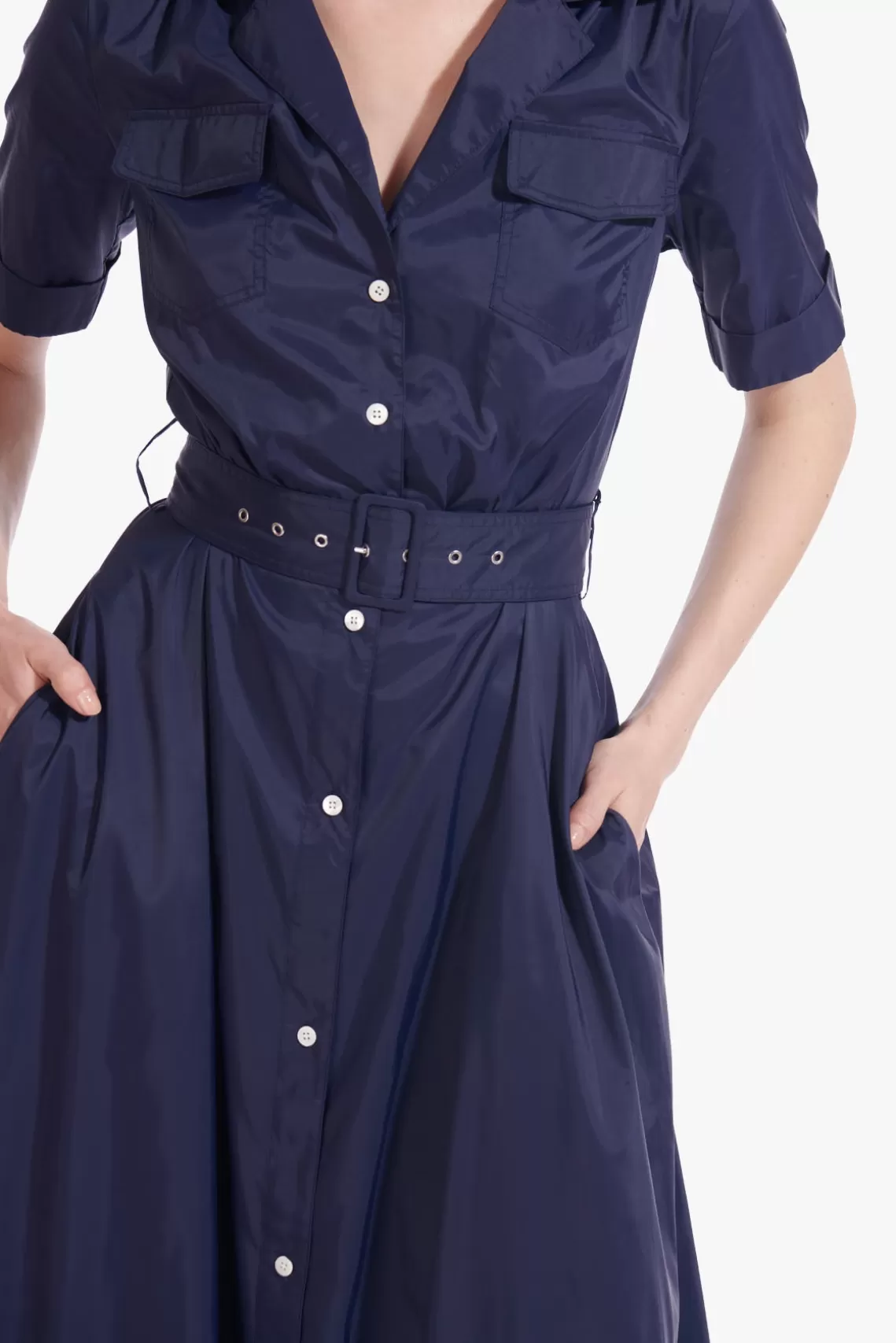 CLOTHING STAUD - MILLIE DRESS NAVY