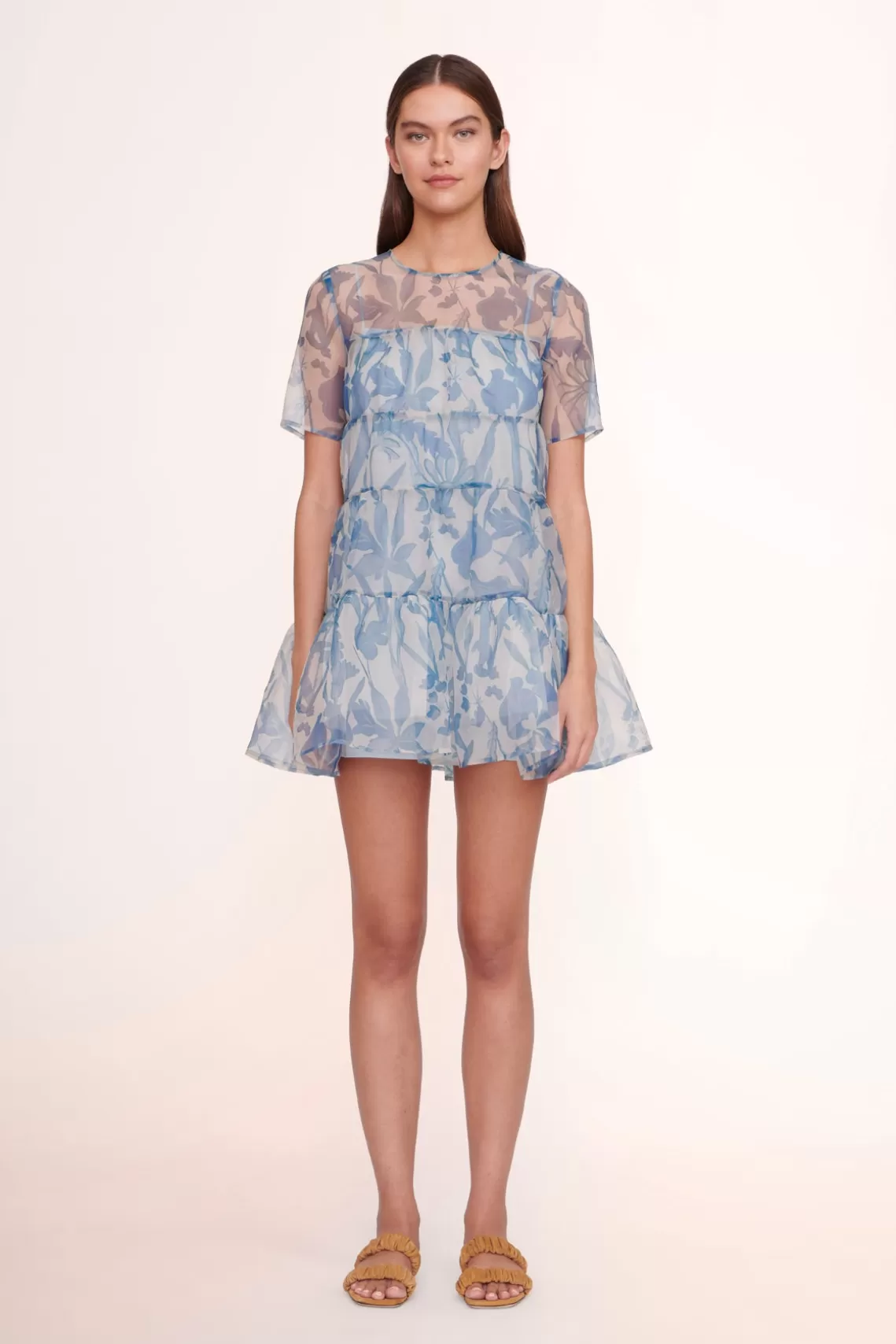 CLOTHING STAUD - MINI HYACINTH DRESS SKY WILDFLOWERS